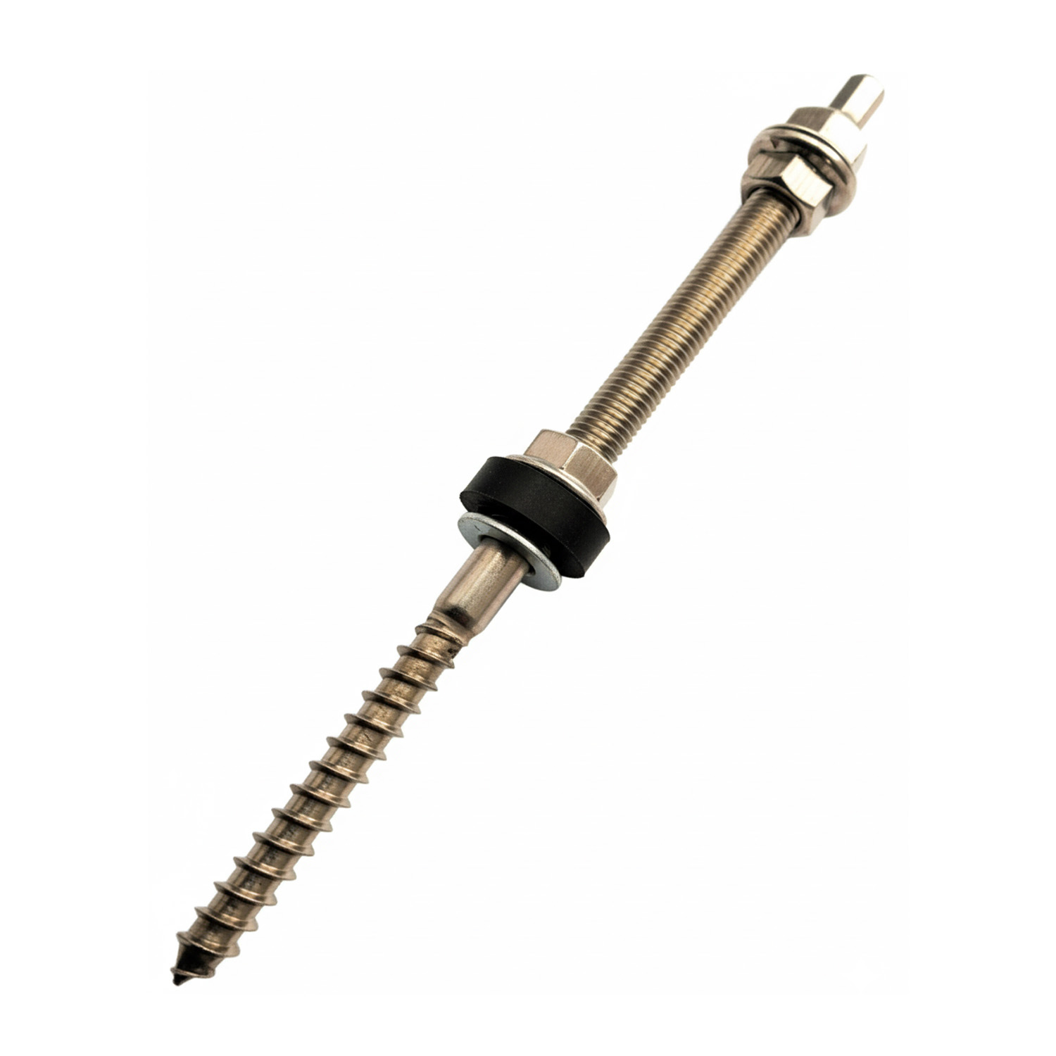 Šroub s dvojitým závitem M10x250 / A2 KOMPLET