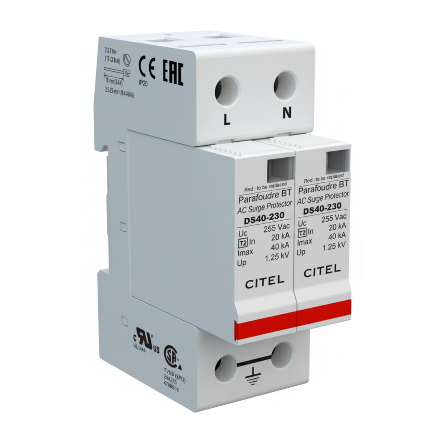 Omezovač CITEL AC 1-fázový T2 / C461501 DS42-230