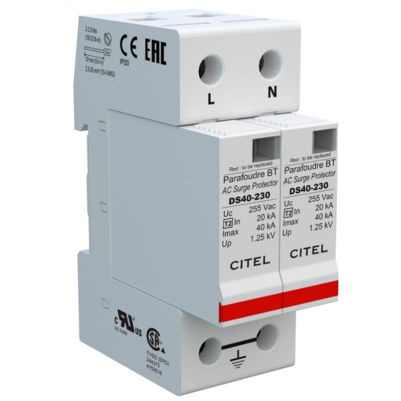 Omezovač CITEL AC 1-fázový T2 / C461501 DS42-230
